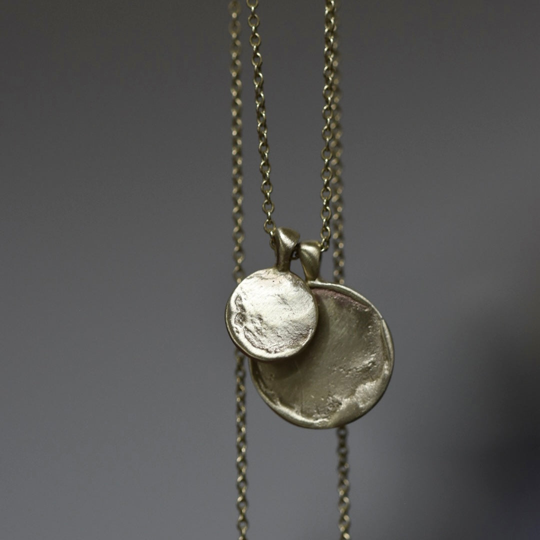 9 carat selvedge charm necklace