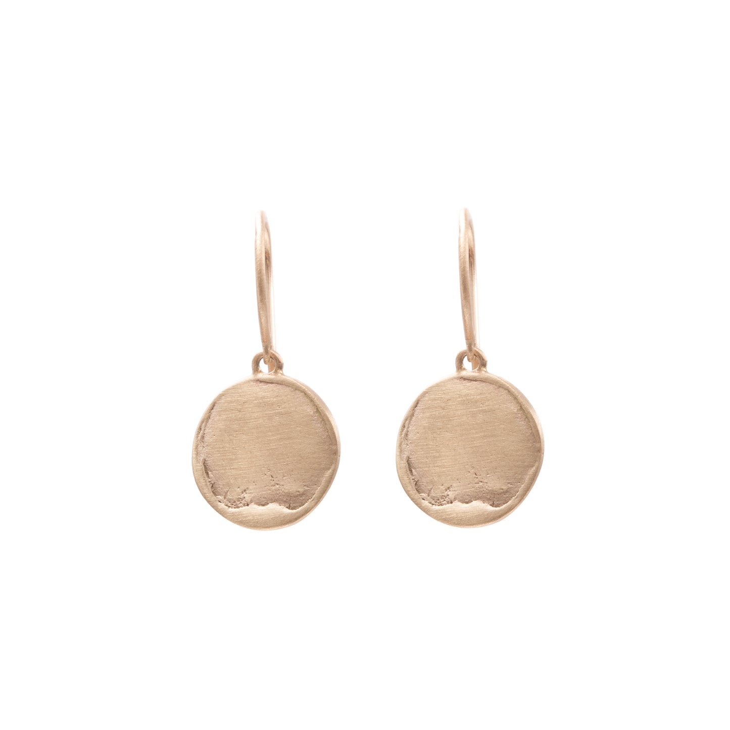 9 carat large selvedge hook earrings