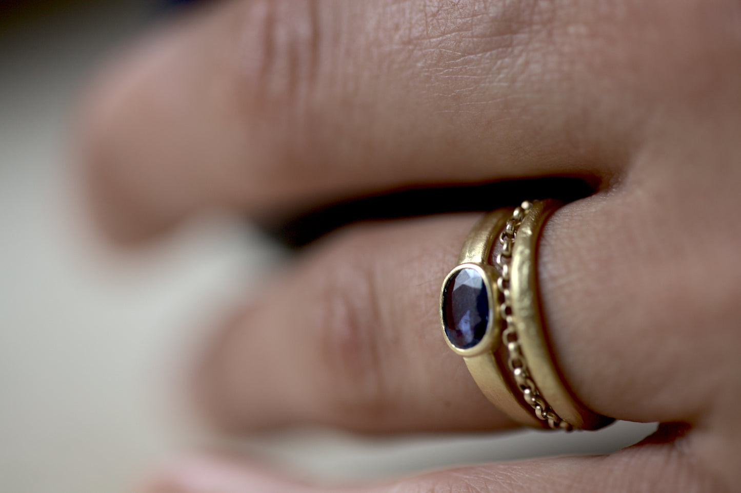 a beautiful selection of recycled gold handcrafted rings