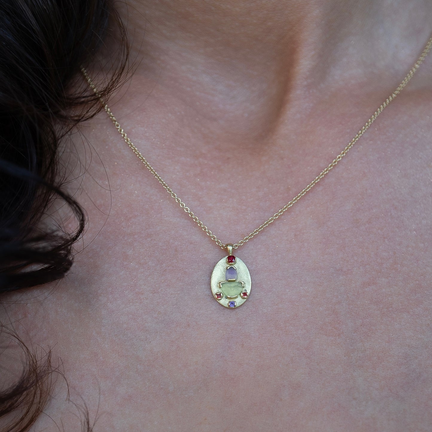 Azita oval pendant