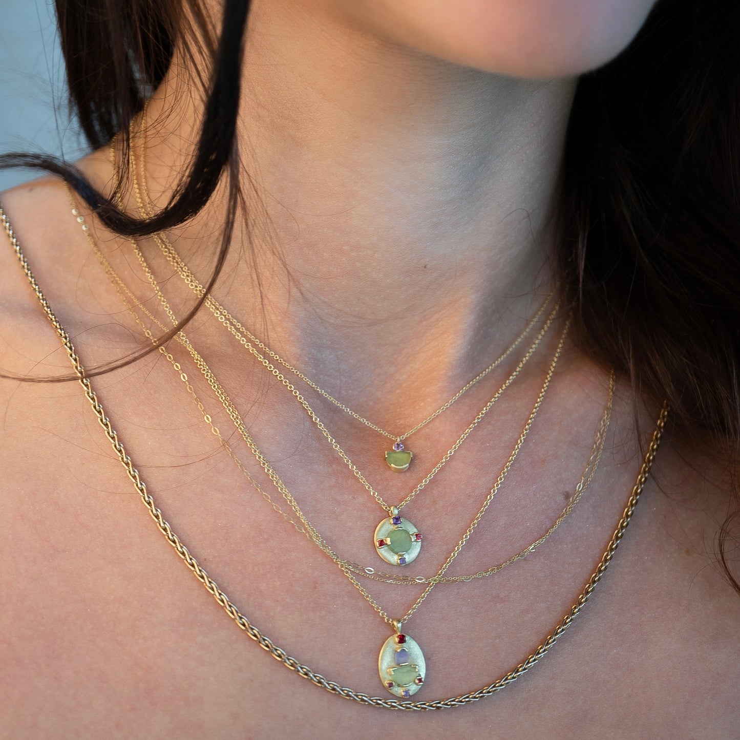 Azita oval pendant