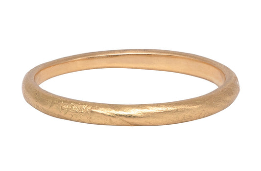 Softly textured solid 18K ring Handcrafted in the UK.